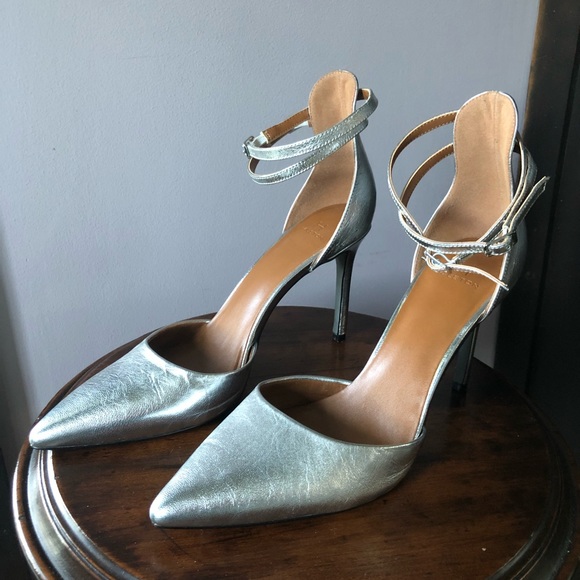 Halston Heritage Shoes - Halston Silver stilettos